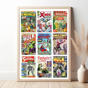 First Editions Comics Poster - Vintage Wall Art for Teen & Man Cave