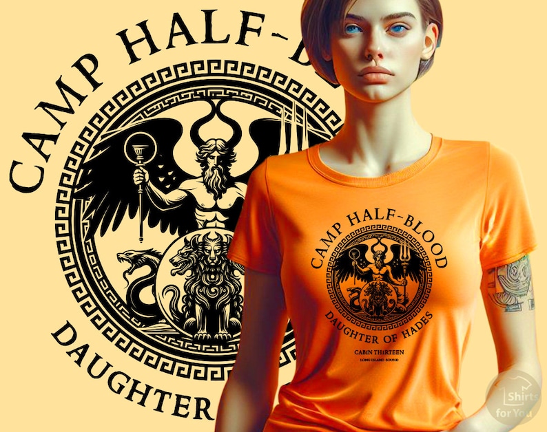 Tochter von Hades Camp Halbblut Shirt, Camp Halbblut Cabin 13, Percy Jackson Shirt, Camp Jupiter Shirt Bild 1