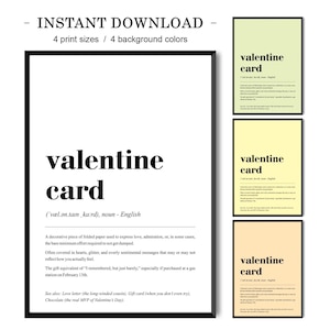 Definición de tarjeta de San Valentín, humor para el día de San Valentín
