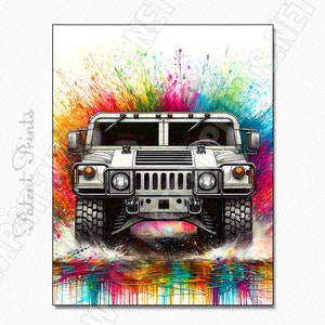 affiche de jeep de style vintage, ensemble de 3 art mural, décor mural de jeep, impression murale de jeep, décor de grotte dhomme, décor de mur de caverne dhomme, cadeau damant de jeep image 7