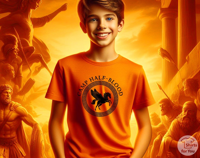 Chemise du camp de sang-mêlé, chemise du camp de sang-mêlé, chemise Percy Jackson et les Olympiens, t-shirt du camp de sang-mêlé, chemise Percy Jackson image 6