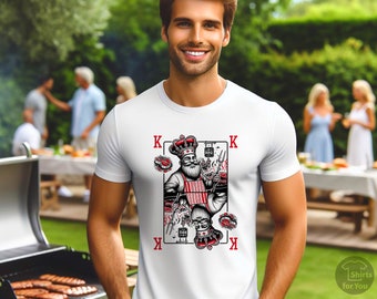 Chemise roi des barbecues, chemise barbecue, cadeau fête des pères barbecue, cadeau fête des pères, chemise grill, cadeaux barbecue pour homme, chemise pour amateur de cuisine, cadeau pour amateur de nourriture