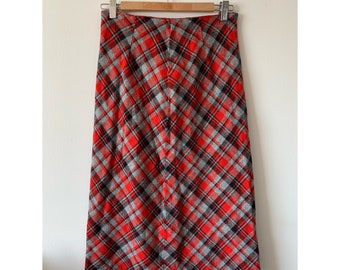 1950s Plaid Skirt