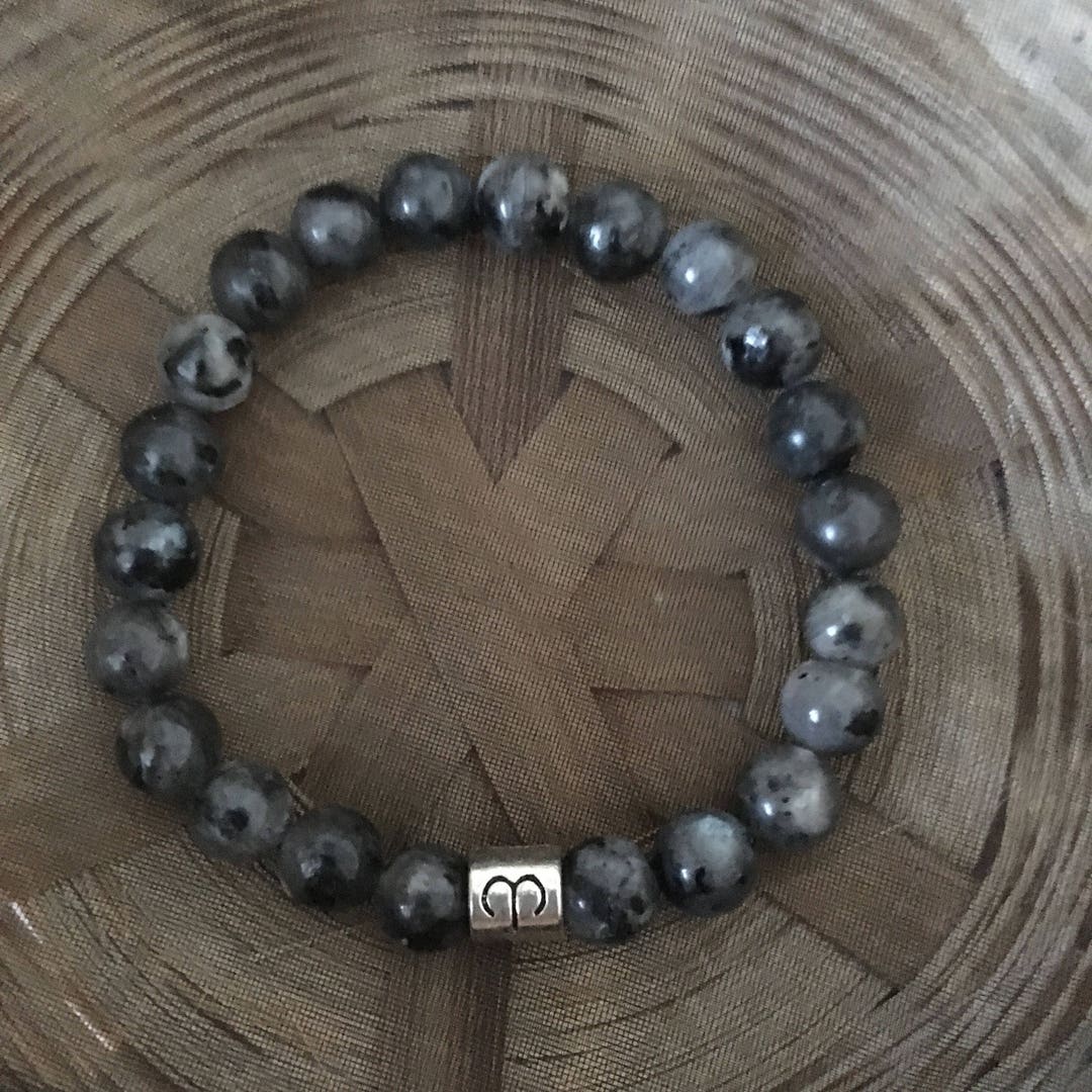 Labradorite Aries Star Sign Zodiac Sign Bracelet Etsy