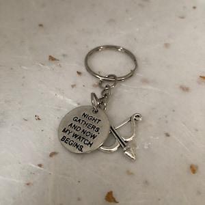 Nights Watchmen Snow Keyring Keychain Unisex