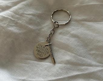 Arya Stick Em With The Pointy End Keyring Faceless Men Keychain Unisex