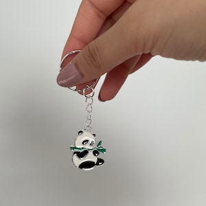 Panda Keyring Panda Keychain Enamel Keychain Unisex