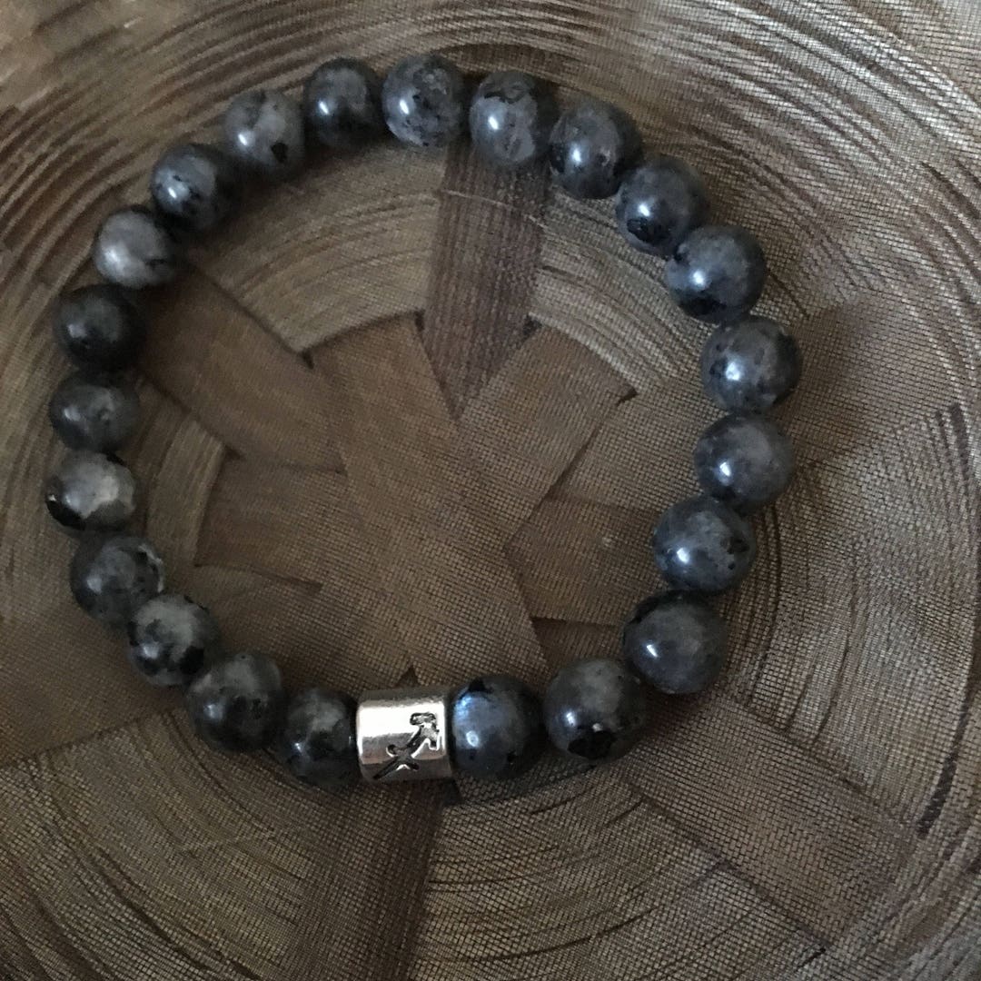 Labradorite Sagittarius Star Sign Zodiac Sign Bracelet Etsy