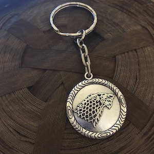 Winter Keyring Winter Wolf Keychain Winter is Coming Keyring Keychain Unisex