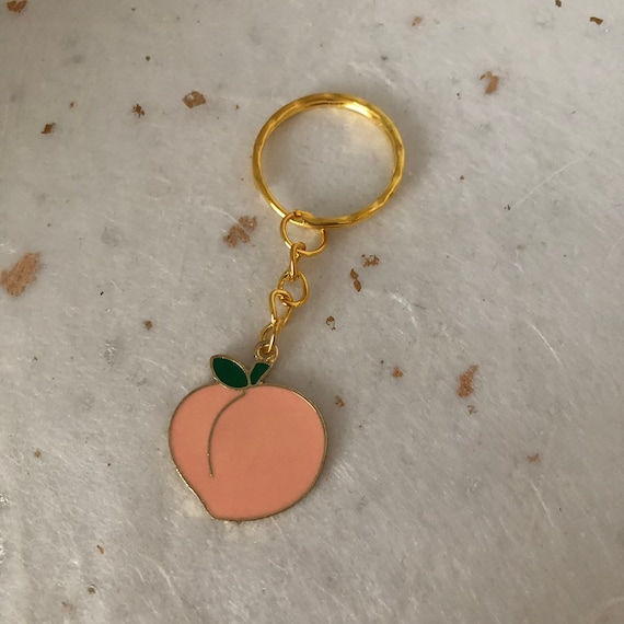 peach keychain