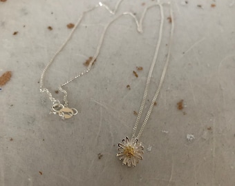 Sterling Silver Dandelion Flower Wish Necklace