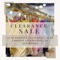 Closing Down Lingerie Clearance Sale