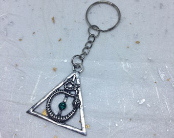 Harry Potter Inspired Keyring Keychain Deathly Hallows Unisex