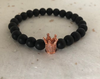 アクセサリー ''Rose''bracelet Linx Rose Gold Snake Chain Bracelet With Rose Gold and Pink