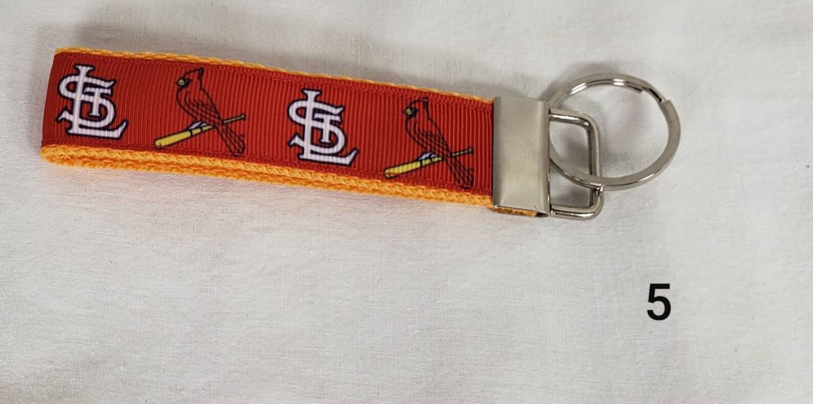 St. Louis Cardinals Inspired Baseball Key Fob Keychain Etsy