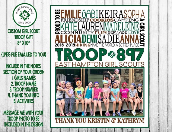 Girl scout troop leader gift sale ideas