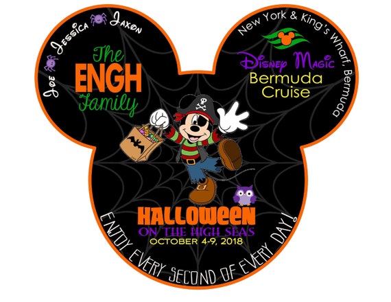 Disney Halloween Cruise Magnet Custom Trick Or Treat Mickey Etsy