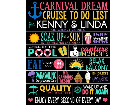 Custom Cruise Magnet Carnival Royal Caribbean Disney Etsy