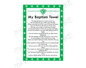 Baptism Poem | Etsy