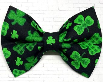 Whimsical Clover Dog Bow