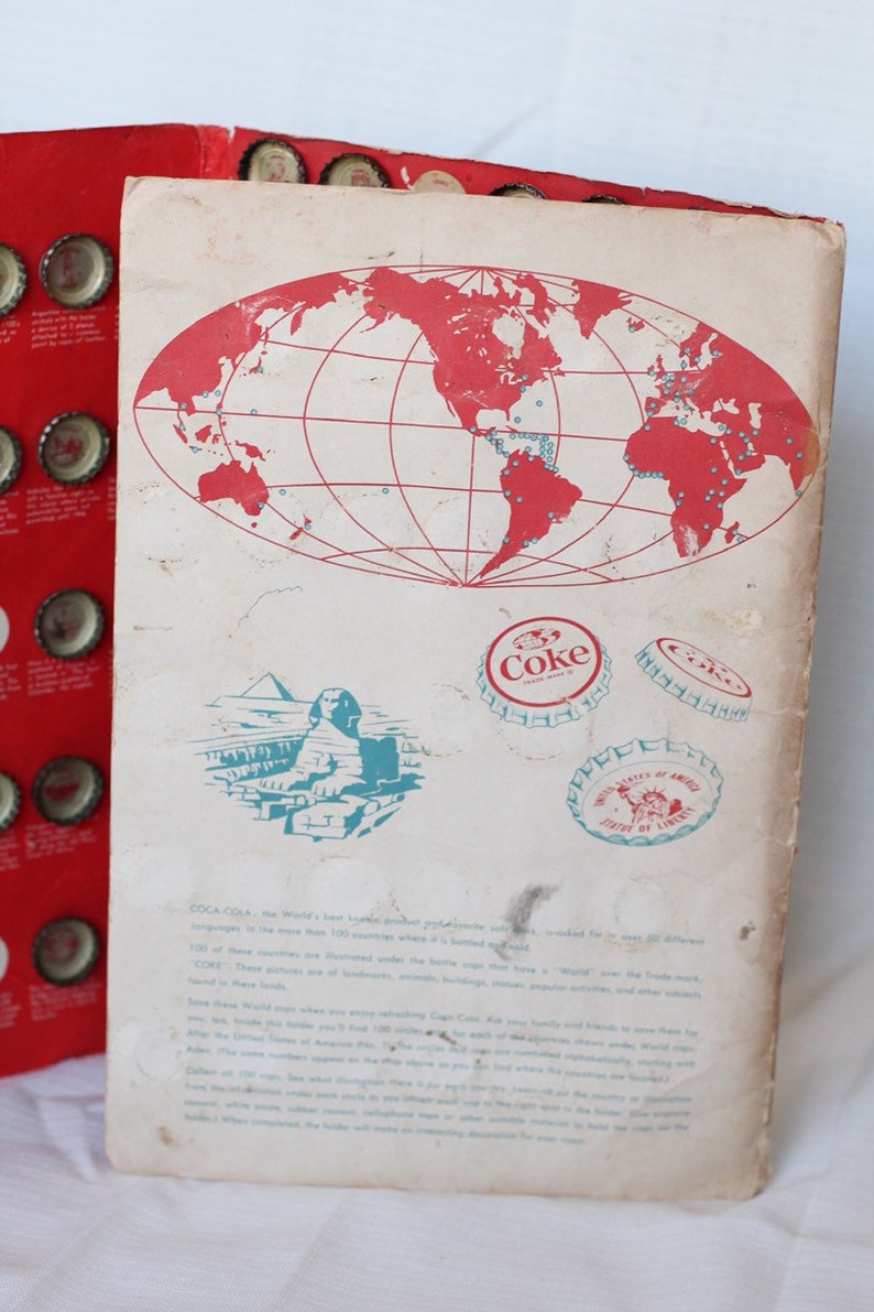 Cocacola tour the World Bottle Caps Collection Etsy