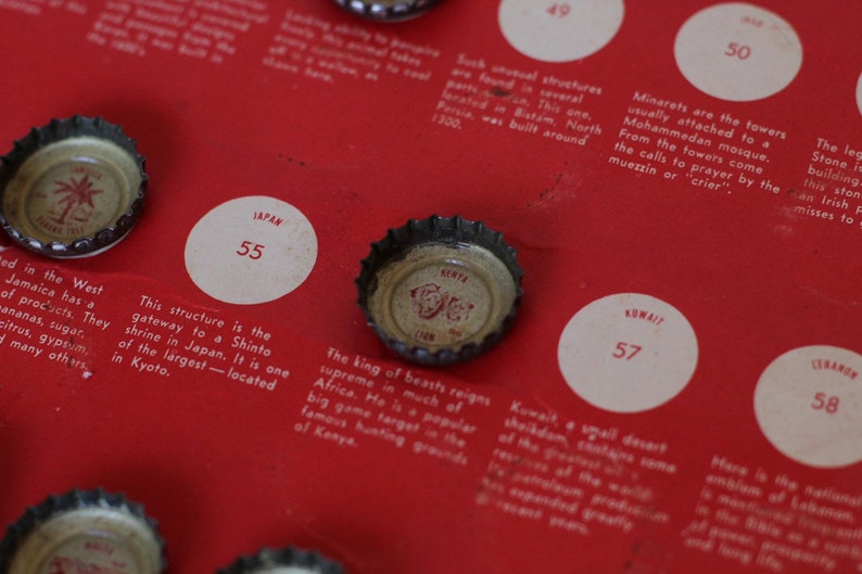 Cocacola tour the World Bottle Caps Collection Etsy