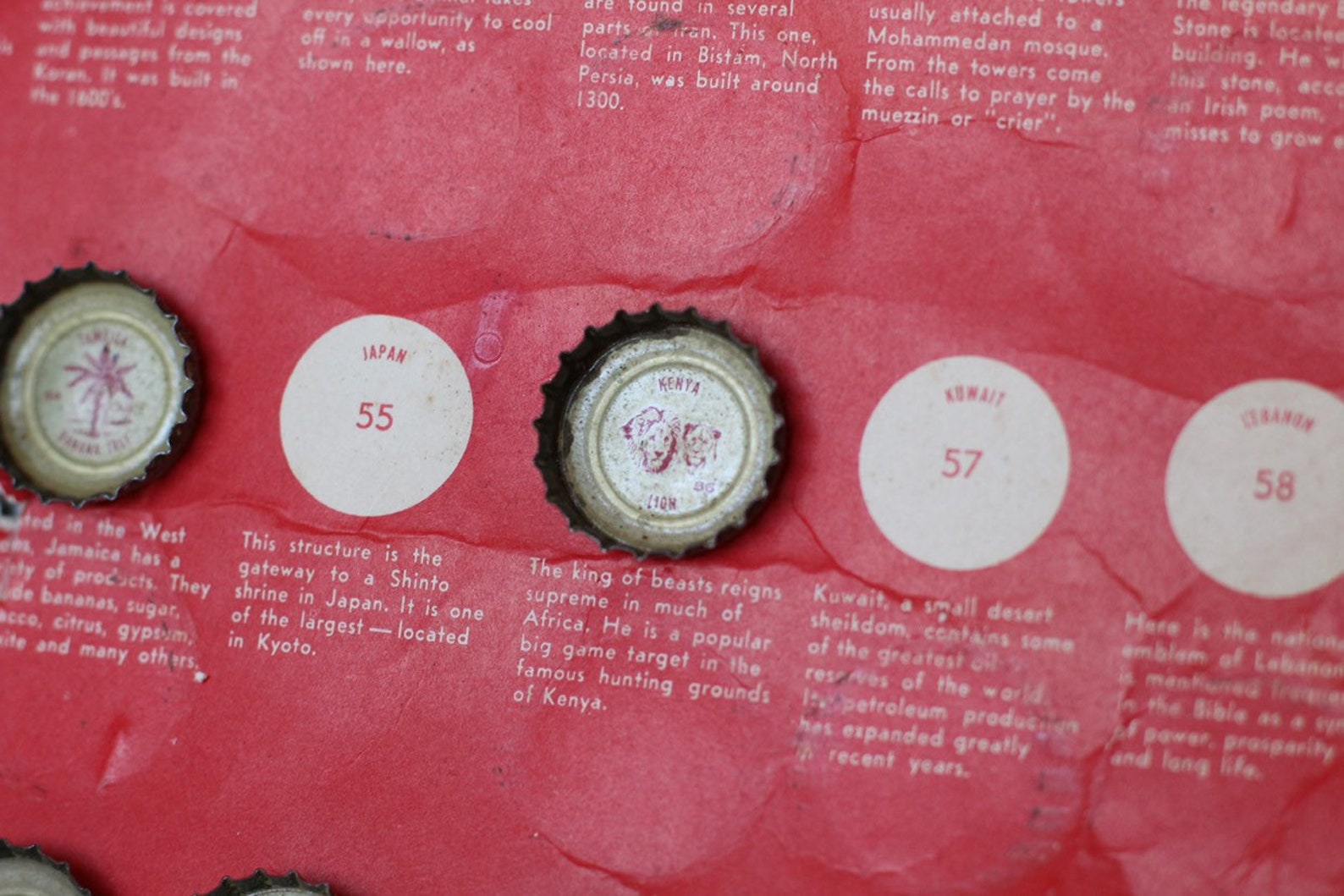 Cocacola tour the World Bottle Caps Collection Etsy