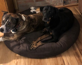 Wool Filled Round Dog Bed