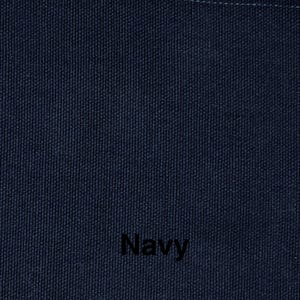 May include: Close-up of a navy blue fabric with a textured weave. The word "Navy" is printed in black at the bottom of the image. The fabric appears to be a solid color.