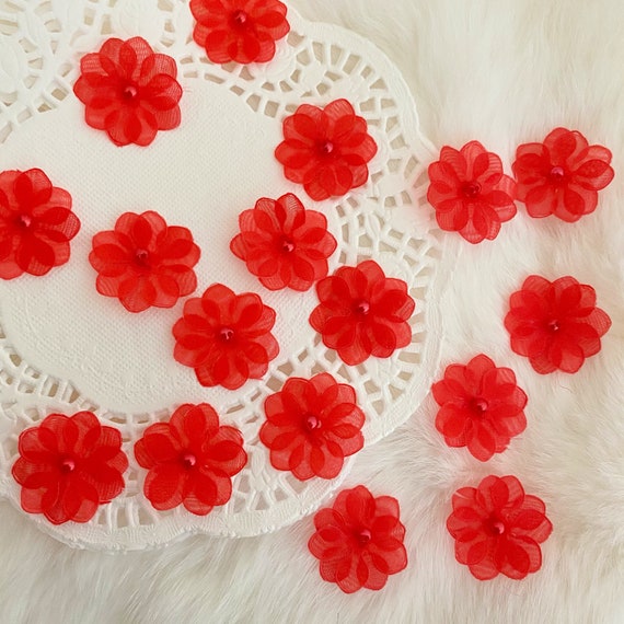 White Beaded Organza Flowers 20/50pcs Beaded Flowers White Fabric Flowers Sewing Supply Floral Applique Costume Wedding Small Craft Flowers White Beaded Organza Flowers 20/50pcs Beaded Flowers White Fabric Flowers Sewing Supply Floral Applique Costume Wedding Small Craft Flowers