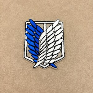 AOT Wings of Freedom Patch Iron On 1pc- Video Game Patch Attack on Titan Corps Scout Badge Japanese Anime Hat Tshirt Accessories