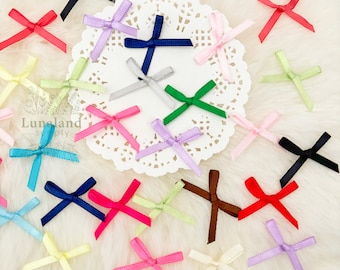 Geassorteerde satijnen strikken 1/8 lint, mix kleuren strikken voor knutselen, lingerie strikken naaien, kaarten maken, feestdecor, kleine strikken mix