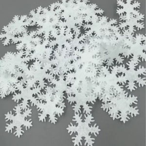 50 mix vilten sneeuwvlokken, sneeuwvlokken gestanste vorm kerstvakantie decor kaarten maken scrapbooking aanbod vilt stoffen noel rood wit groen