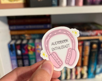 NEW VERSION Audiobook Enthusiast Vinyl Waterproof Sticker