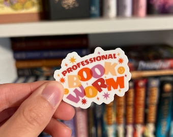 NUEVA VERSIÓN Adhesivo de vinilo impermeable profesional Bookworm