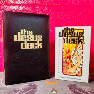Tarot de la Baraja de Jesús con estuche negro coleccionable - Raro, vintage, 1972