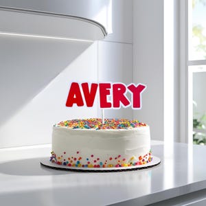 custom cake topper | name cake topper | custom name cake topper | kids cake topper | birthday cake topper | personalized  kids cake topper
