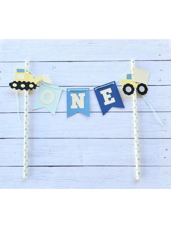 Construction Cake Topper - Construction Party - Dump Truck Party - Construction Theme Party - Dump Truck Theme