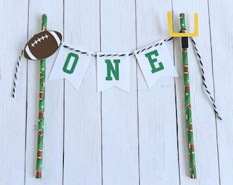 football cake topper - first year down - football party - football first birthday - boy birthday - football birthday theme - football cake