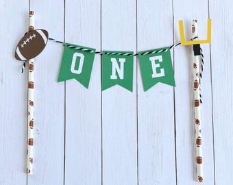 football cake topper - first year down - football party - football first birthday - boy birthday - football birthday theme - football cake