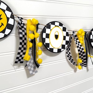 One Happy Dude Birthday Banner Boy First Birthday Happy Dude Birthday Decorations Checkered Happy Dude Birthday One Cool Dude Highchair