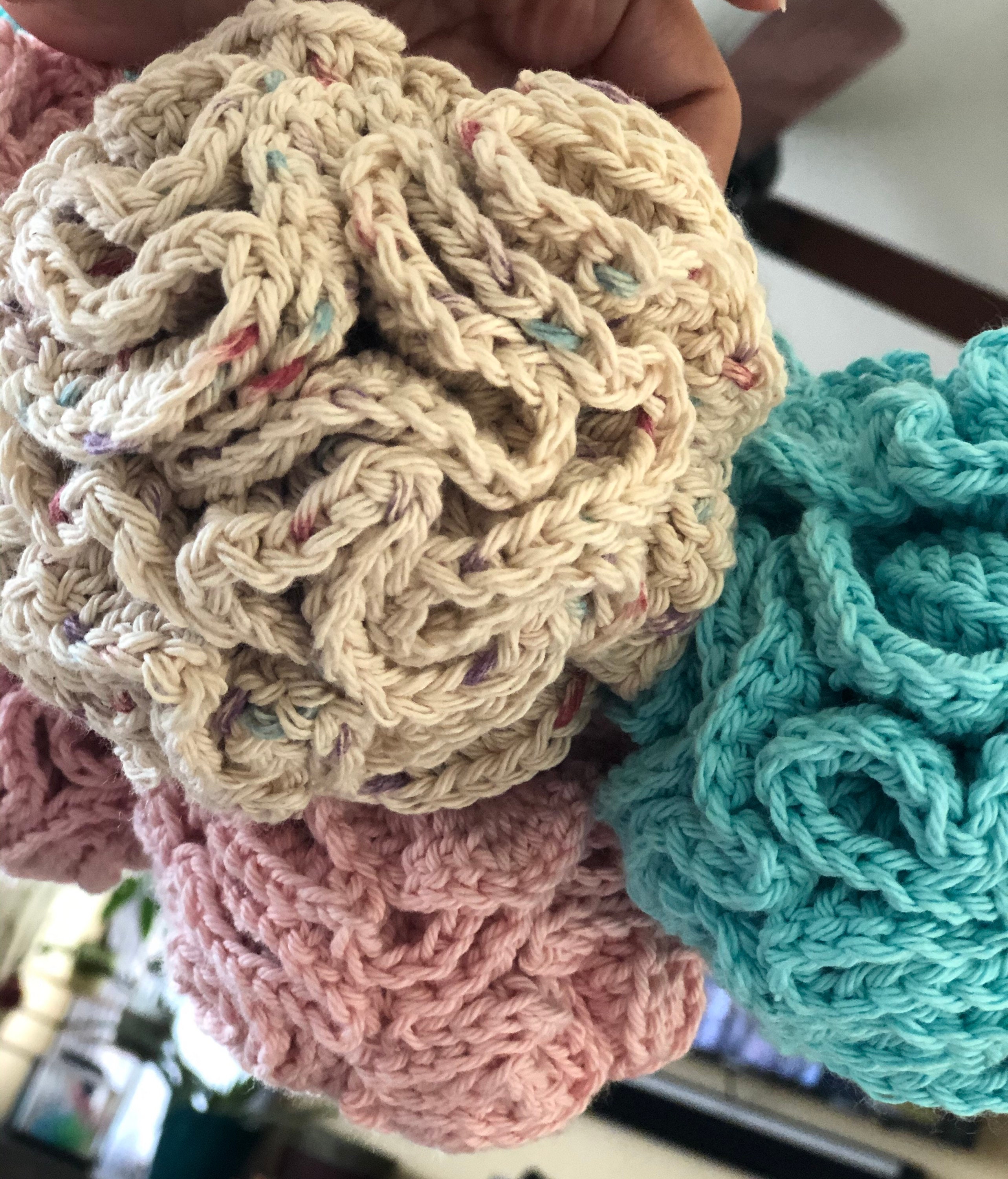 Eco Friendly Bath & Shower Pouf Loofah Wash Cloth Hybrid Etsy