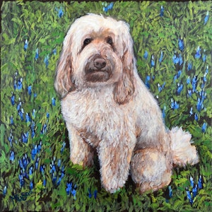 Commissioned Dog Portrait | Custom Dog Painting | Dog Oil Painting from Photo | Custom Dog Pet Portrait | Personalized Dog Pet Art