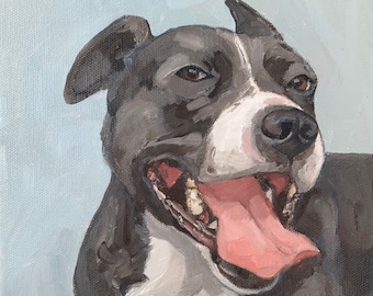 Custom Dog Painting | Portrait from Photo | Hand Painted Pet Portrait | Pet Oil Painting | Custom Pet Portrait | Pet Memorial Gift