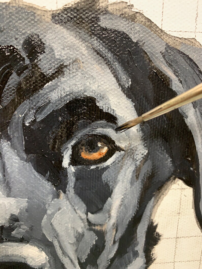 a dog painting a dog painting
