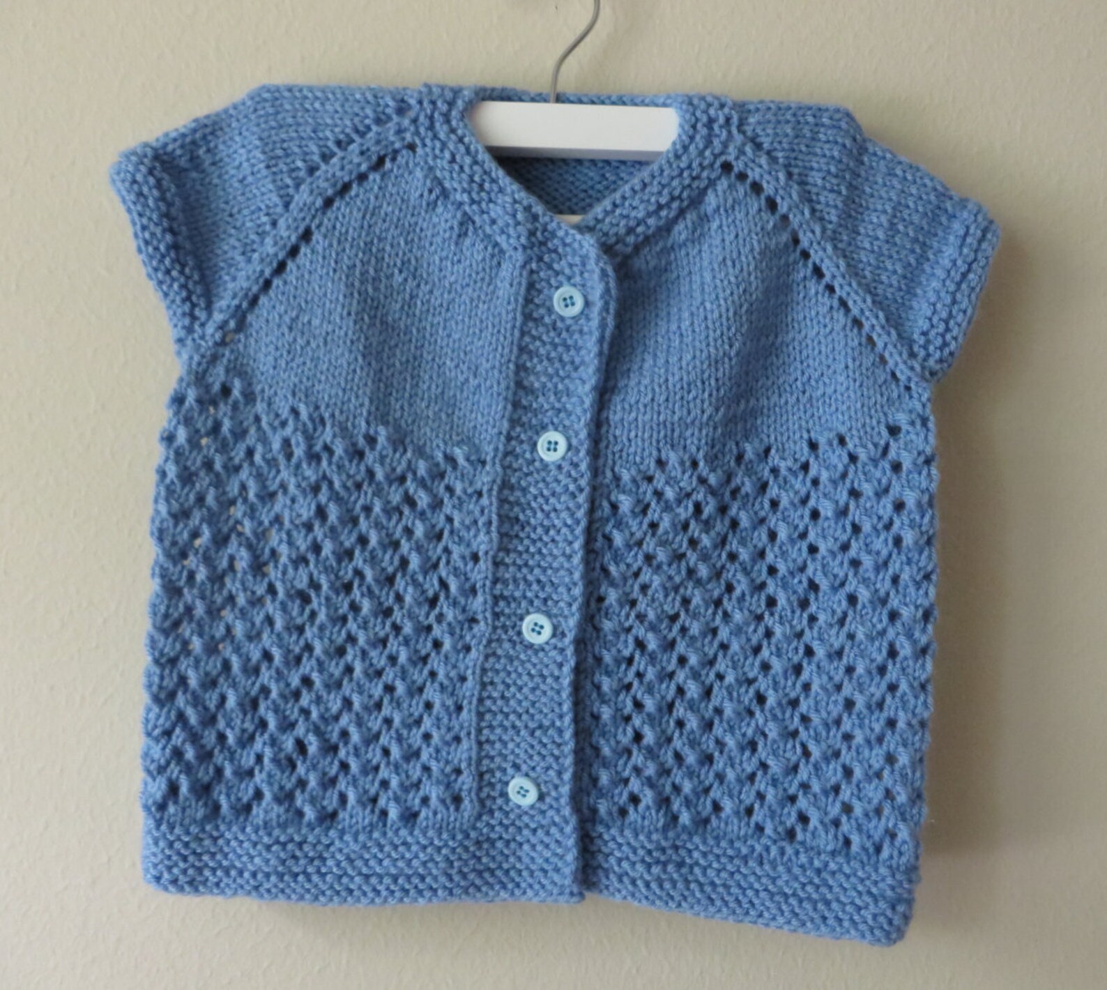 Baby Boy Blue Sweater / Hand Knitted Baby Boy Sweater 12 18 Etsy