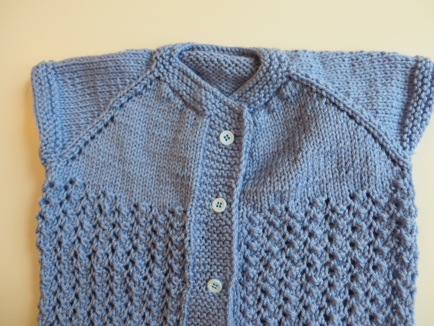 Baby Boy Blue Sweater / Hand Knitted Baby Boy Sweater 12 18 Etsy