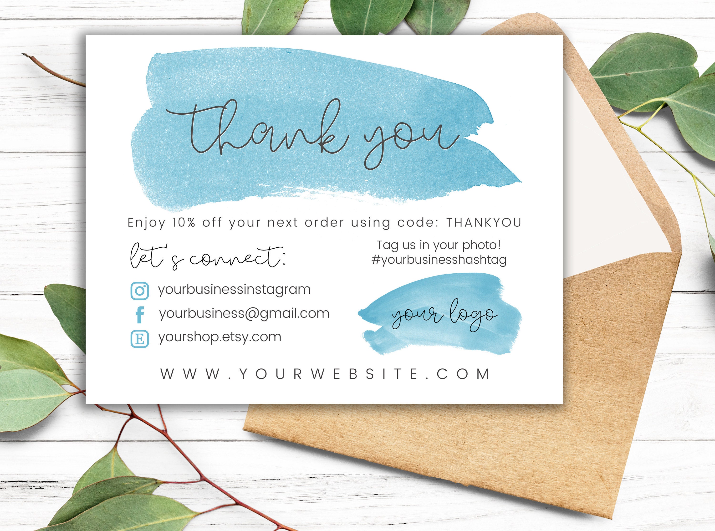 Light Blue Printable Thank You For Your Order Card Business Etsy light-blue-printable-thank-you-for-your-order-card-business-etsy