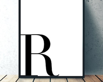 letter r printable etsy