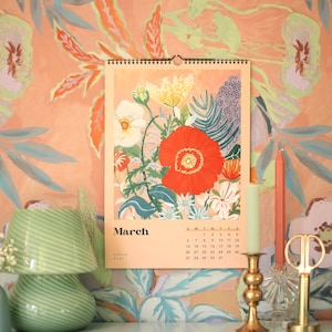 2022 Art Calendar | Wall decor | desk office decor | wall art |